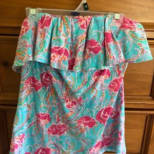 Lilly Pulitzer strapless top
